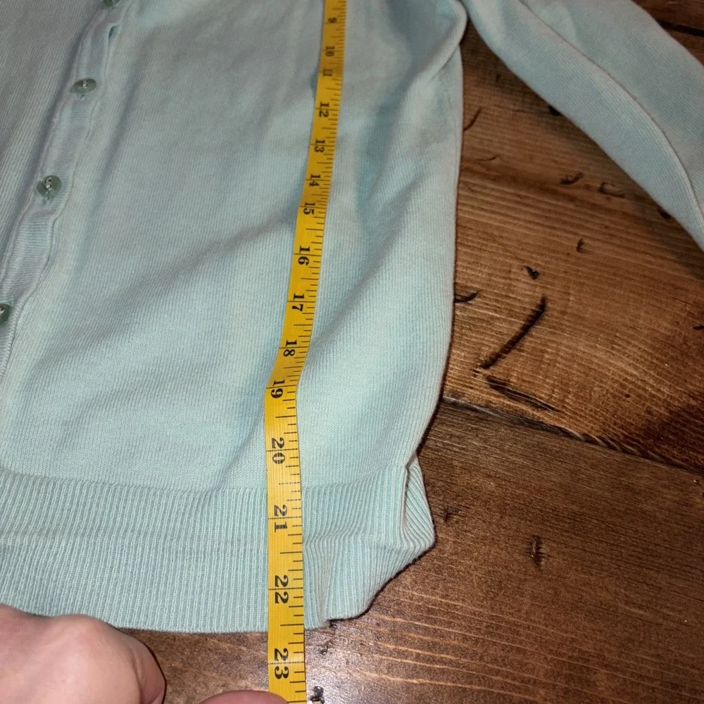 Women's Cotton XS Grannycore Pastel Button Cropped Sleeve Cardigan Shirt